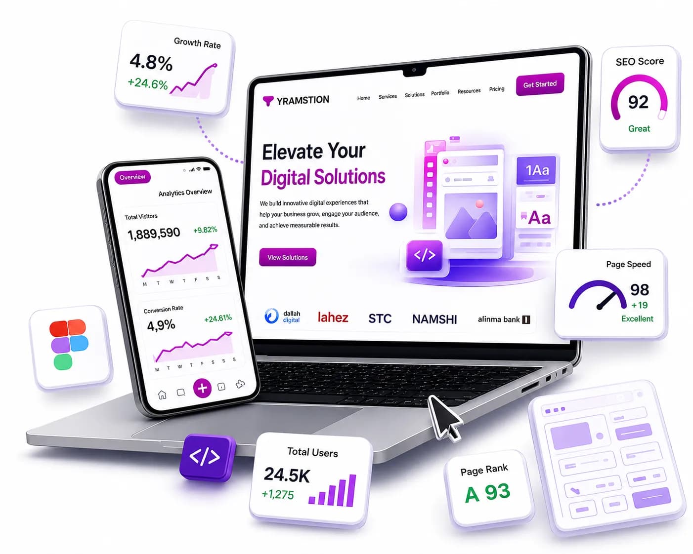 Website design and mobile apps